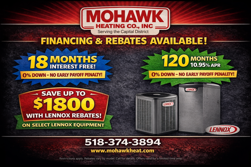 schenectady ny heating and cooling rebates